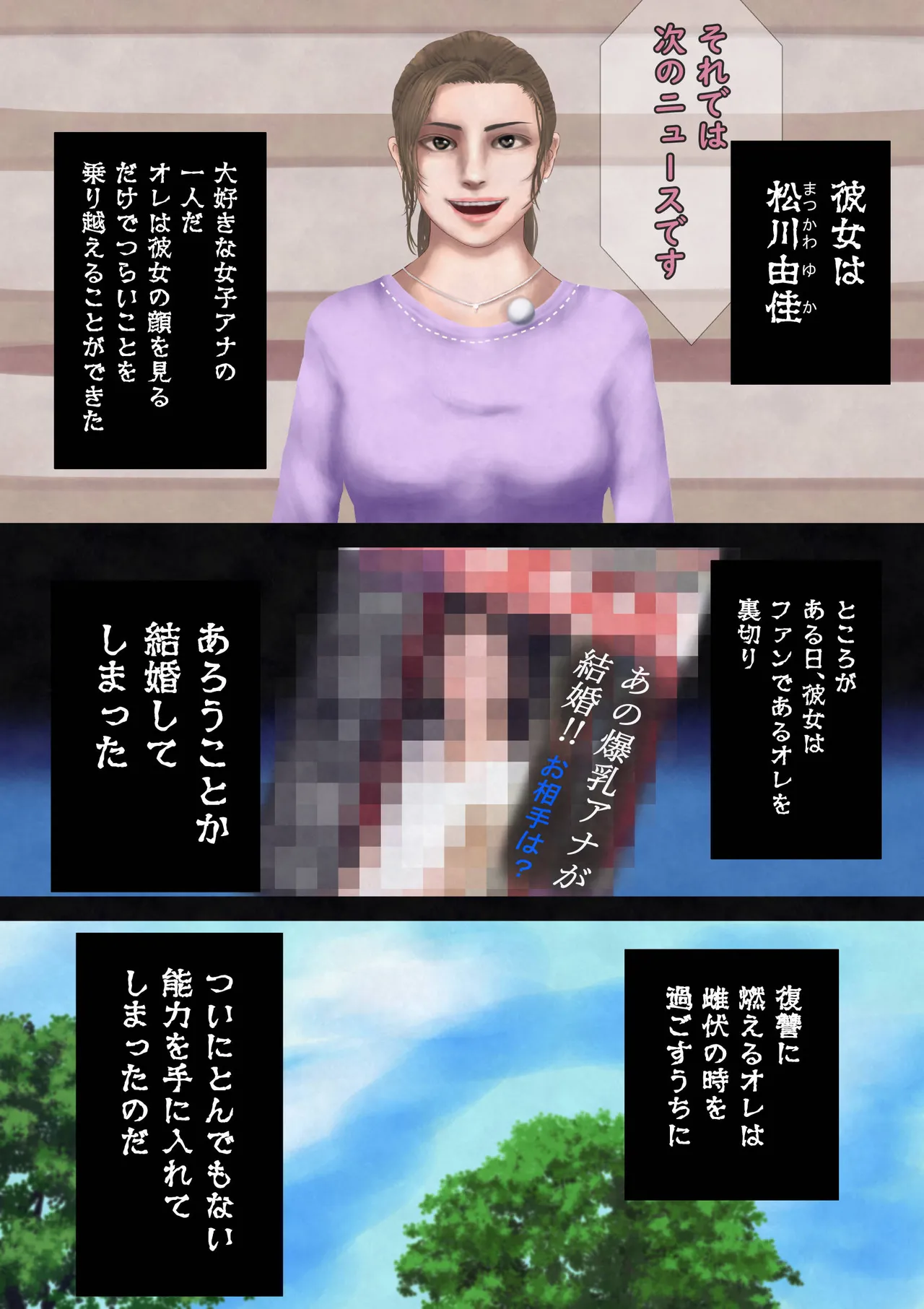 放送事故・リメイク―止まった時間、狙われた爆乳女子アナ - page2