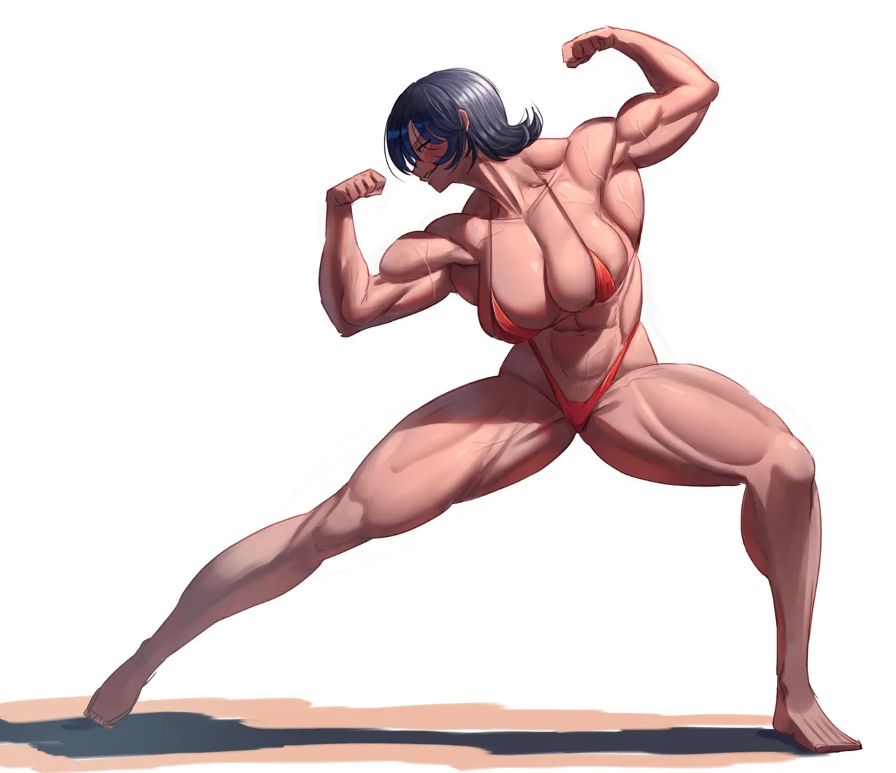 muscle girl art - page100