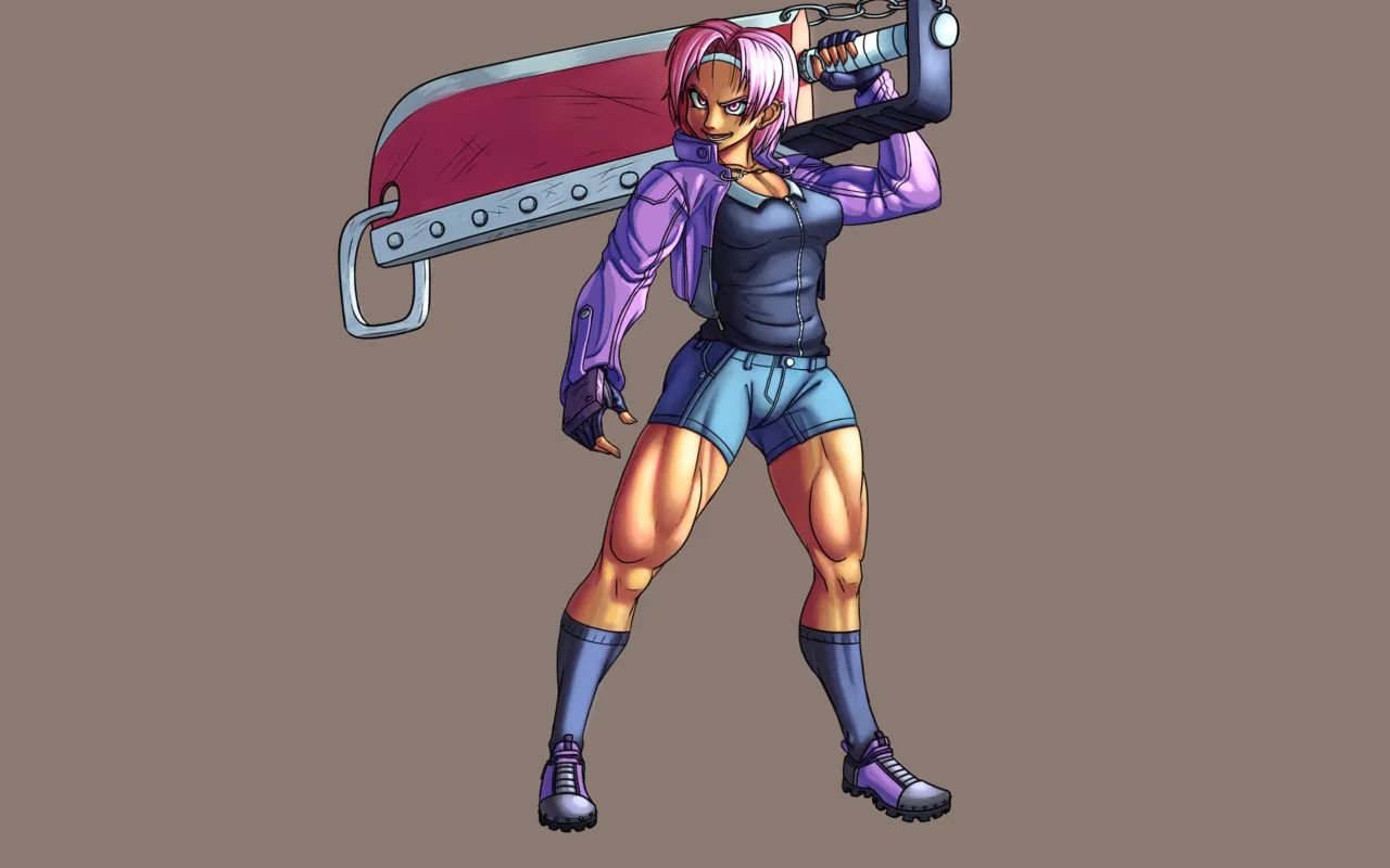 muscle girl art - page101