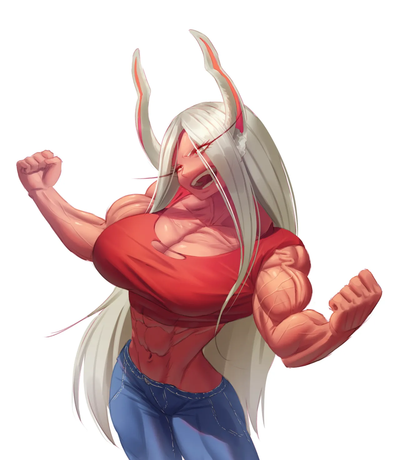 muscle girl art - page149