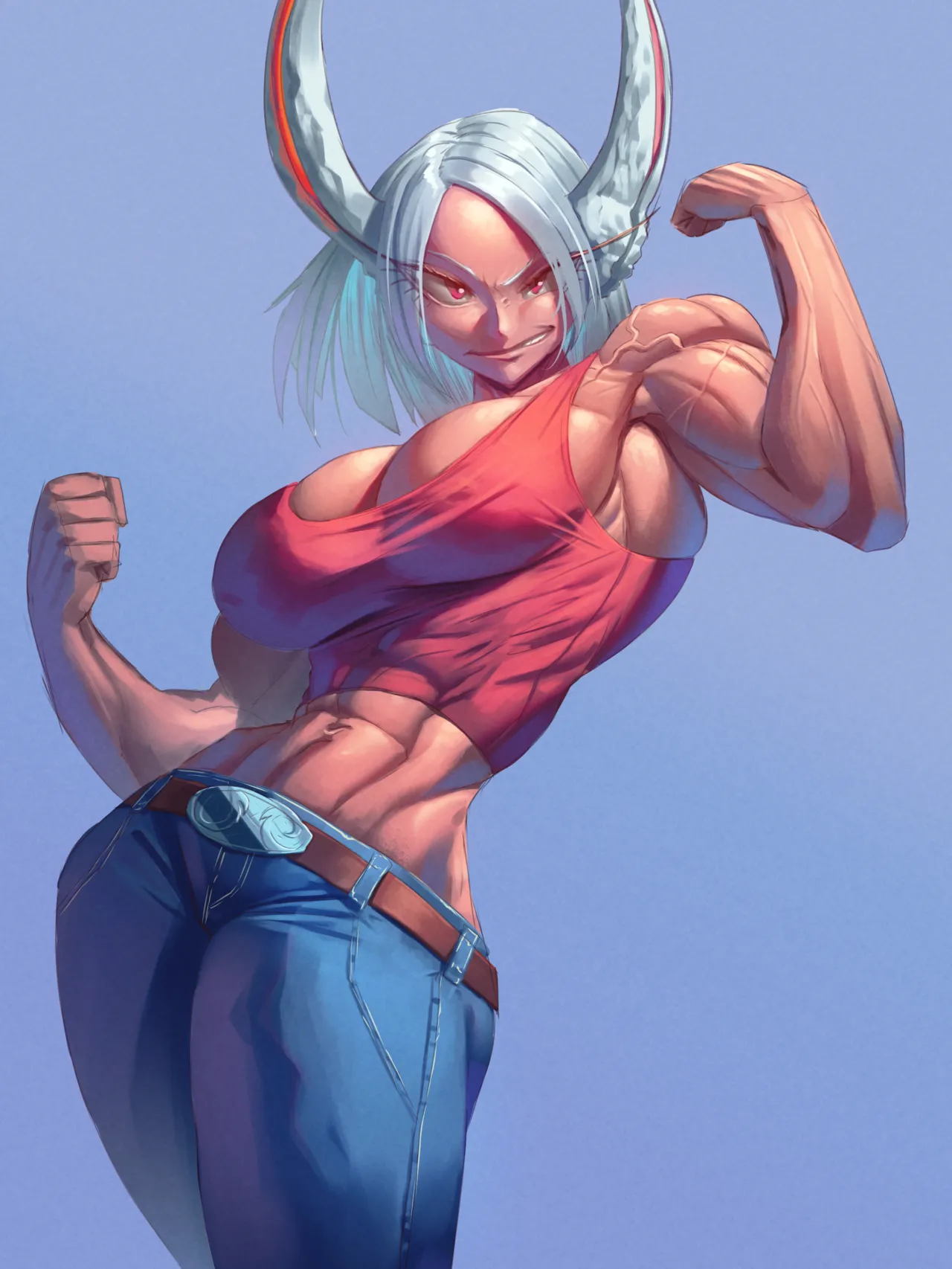 muscle girl art - page154