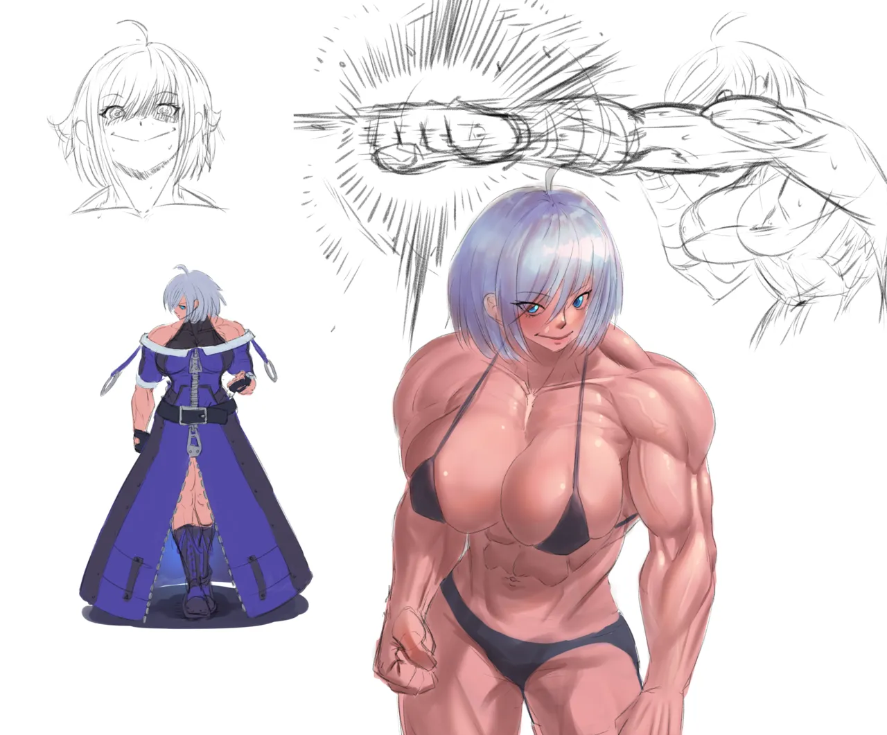 muscle girl art - page196