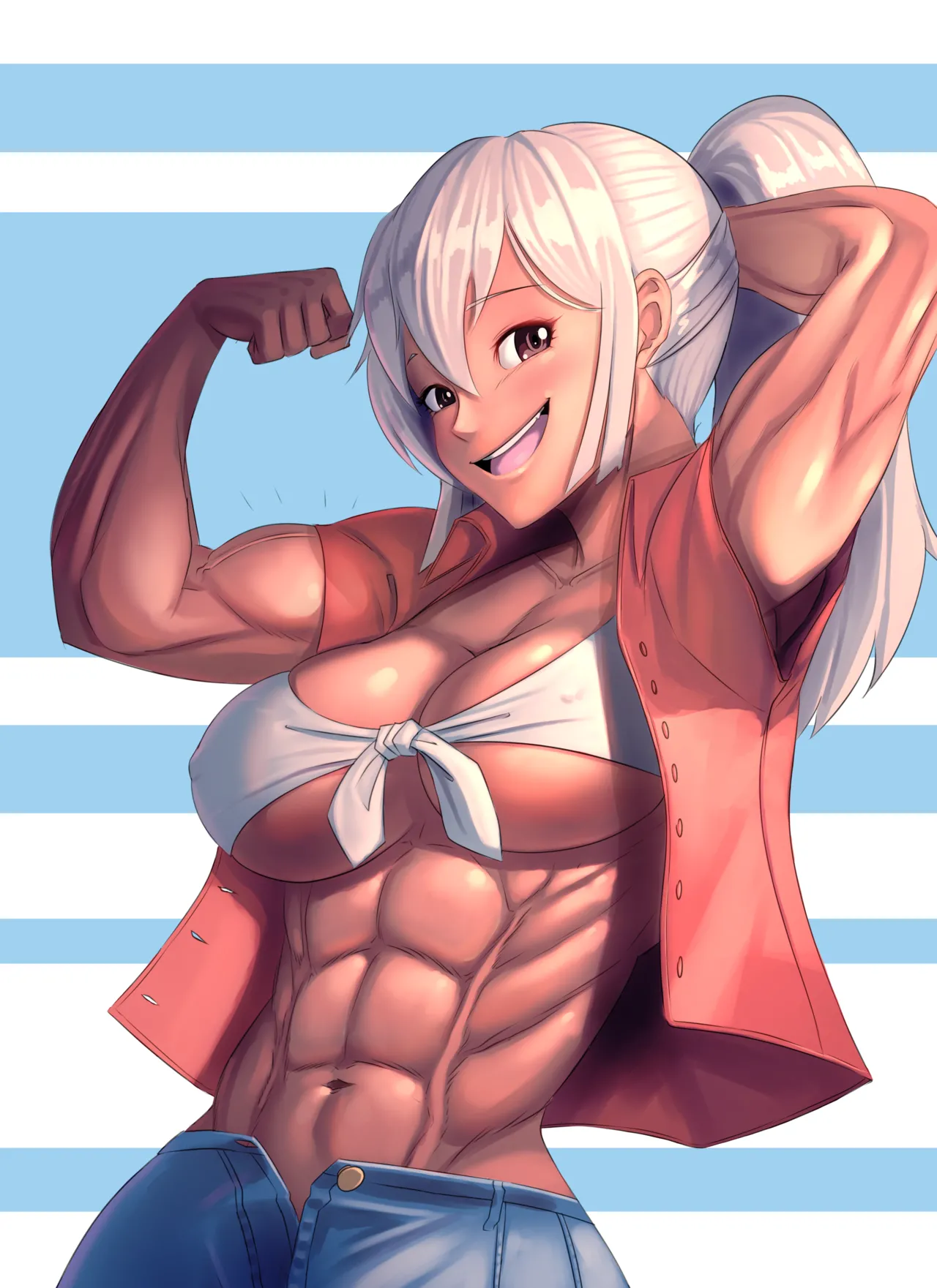 muscle girl art - page21
