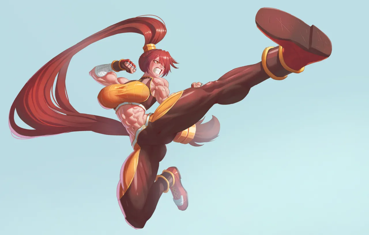 muscle girl art - page217