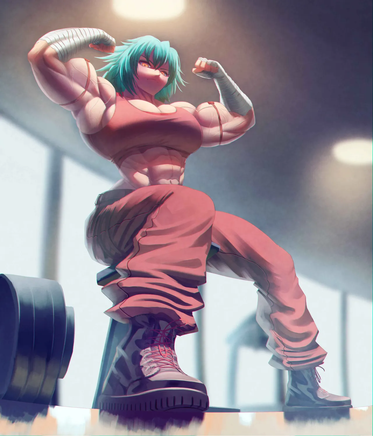 muscle girl art - page52