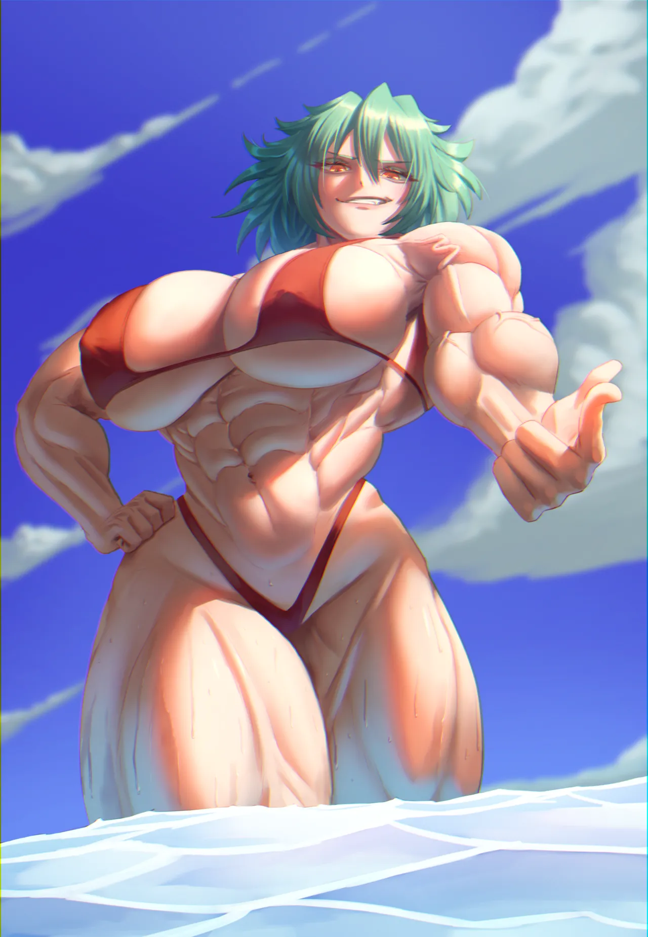 muscle girl art - page58