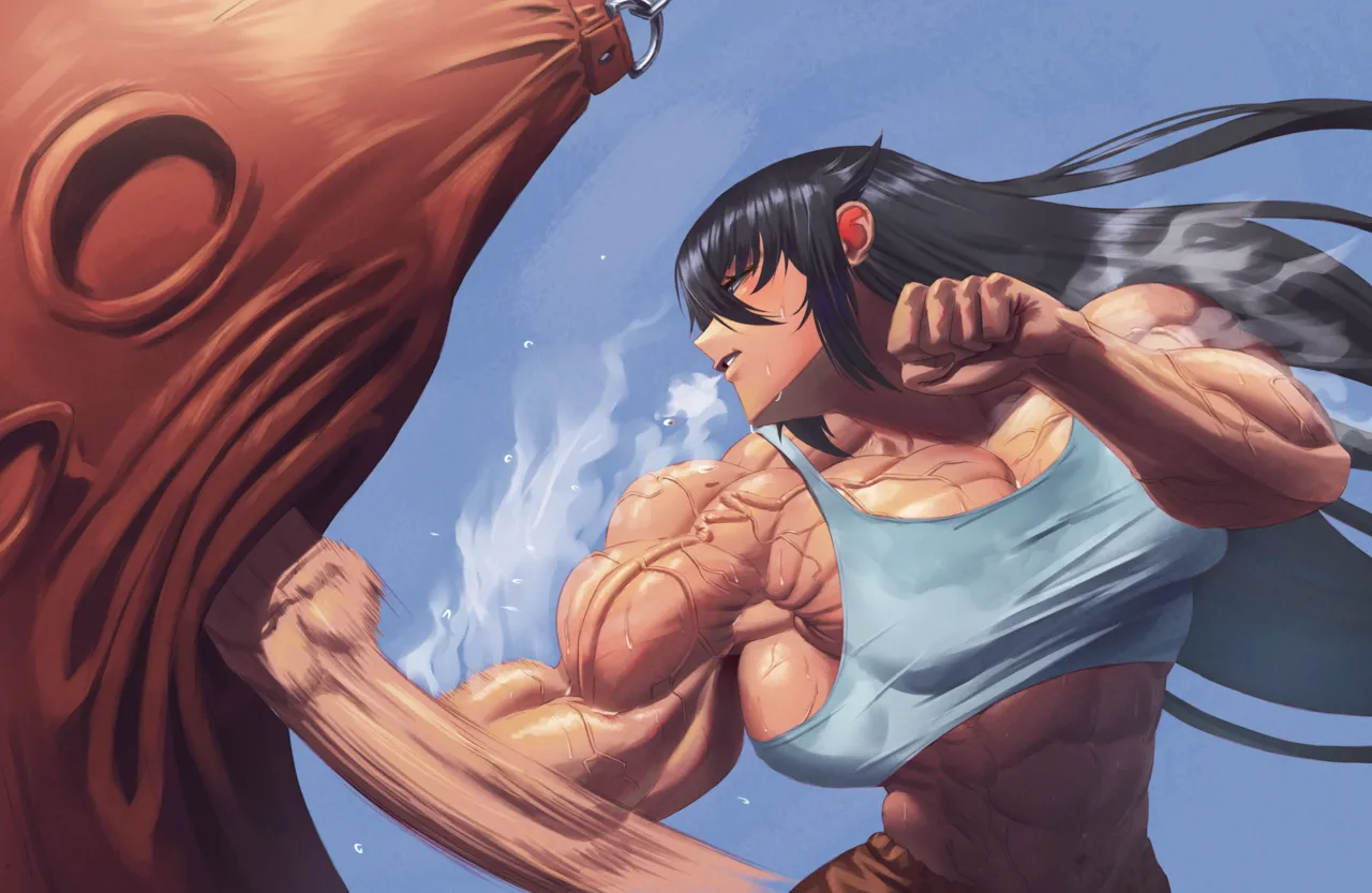 muscle girl art - page70