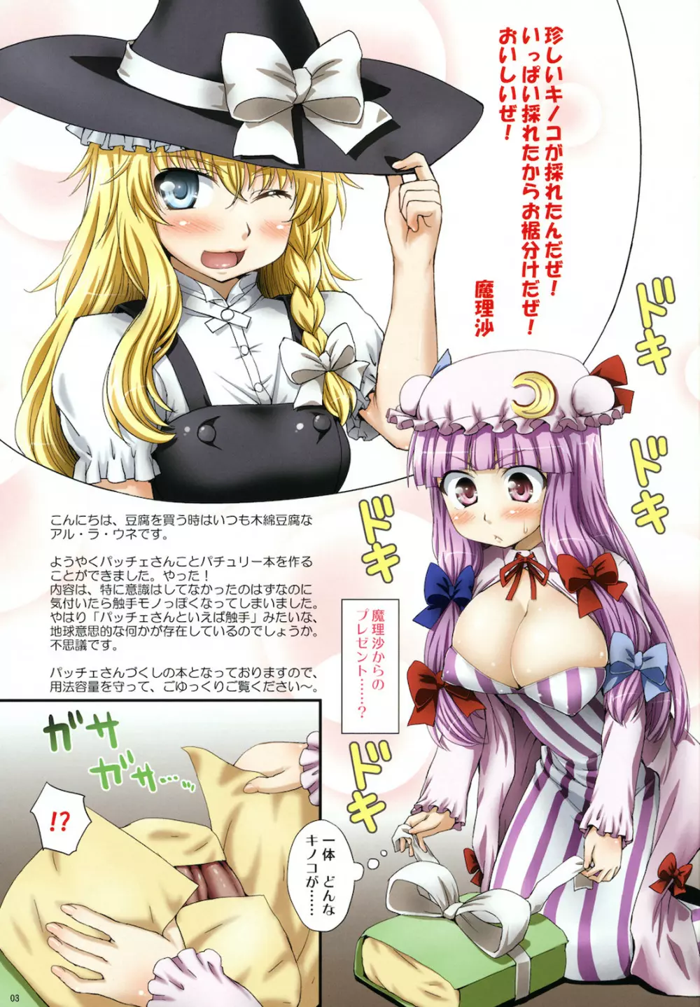 おっぱちゅりーと魔理沙のキノコ - page2