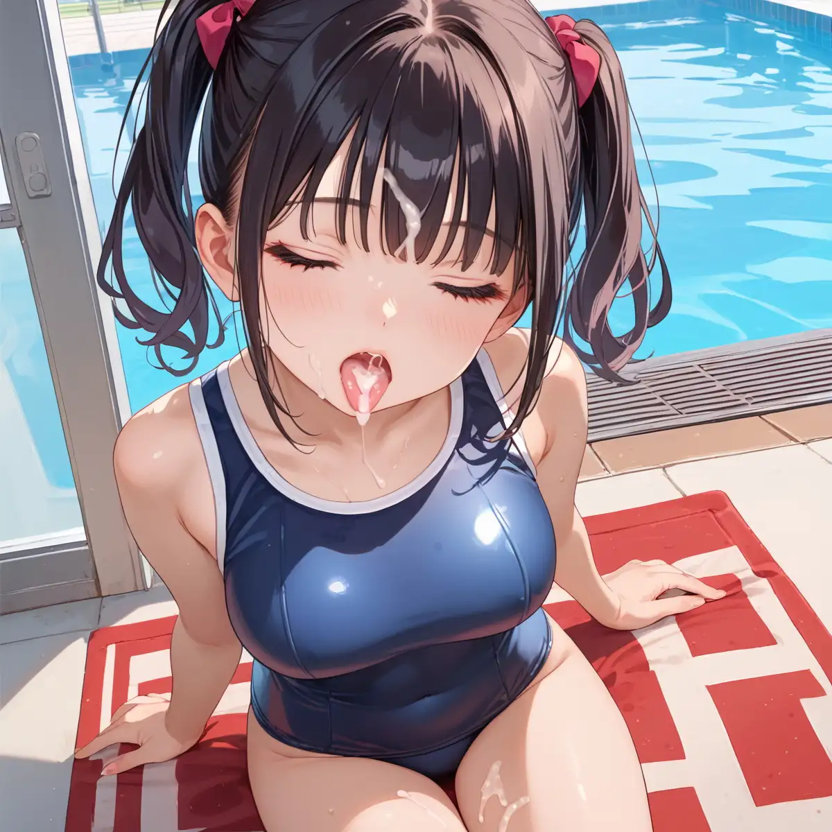 泳ぐよりエッチしよ？8〜水泳部はエチエチすぎる〜【厳選CG200枚収録】 [AI Generated] - page128