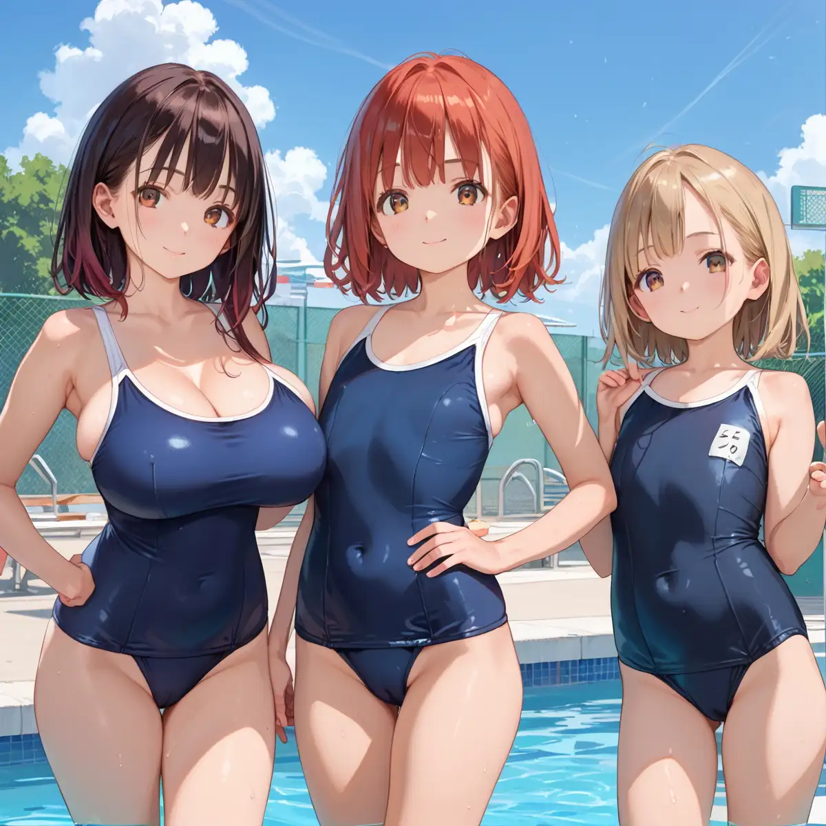 泳ぐよりエッチしよ？8〜水泳部はエチエチすぎる〜【厳選CG200枚収録】 [AI Generated] - page22