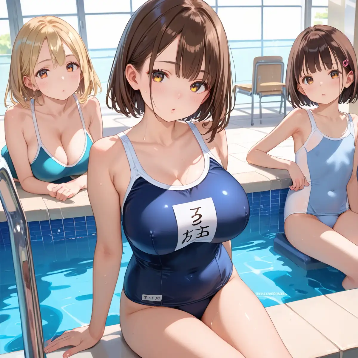 泳ぐよりエッチしよ？8〜水泳部はエチエチすぎる〜【厳選CG200枚収録】 [AI Generated] - page24