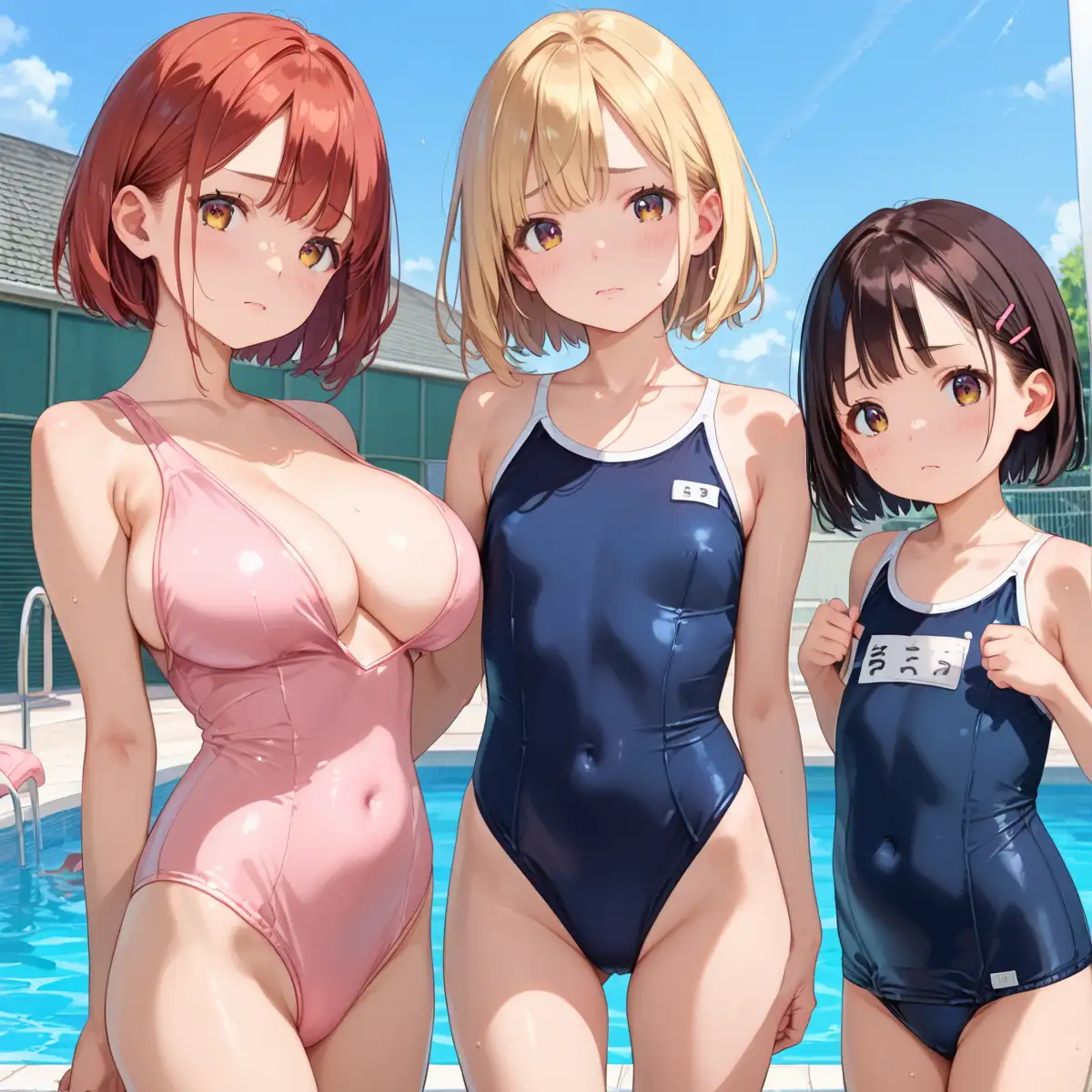 泳ぐよりエッチしよ？8〜水泳部はエチエチすぎる〜【厳選CG200枚収録】 [AI Generated] - page52