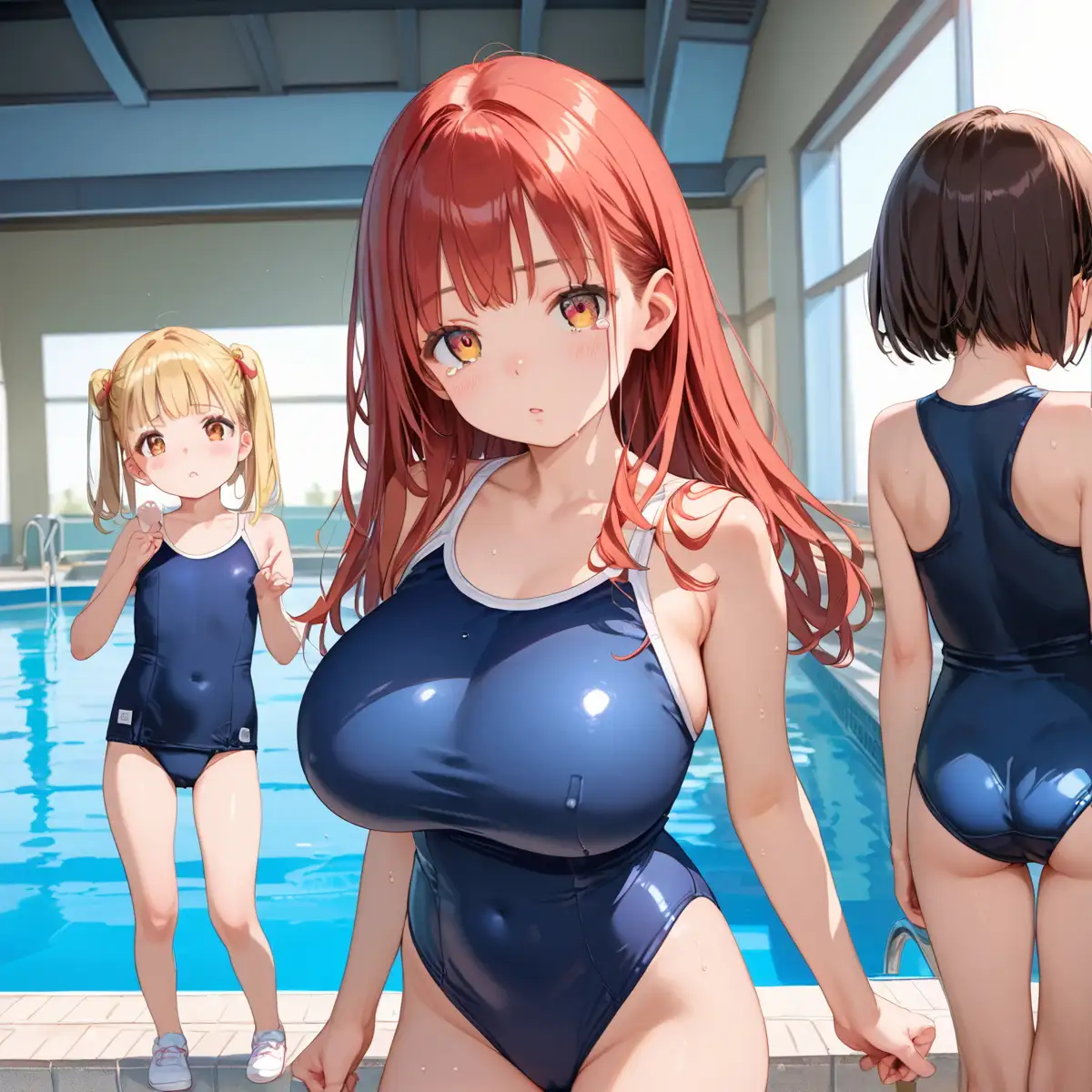 泳ぐよりエッチしよ？8〜水泳部はエチエチすぎる〜【厳選CG200枚収録】 [AI Generated] - page91