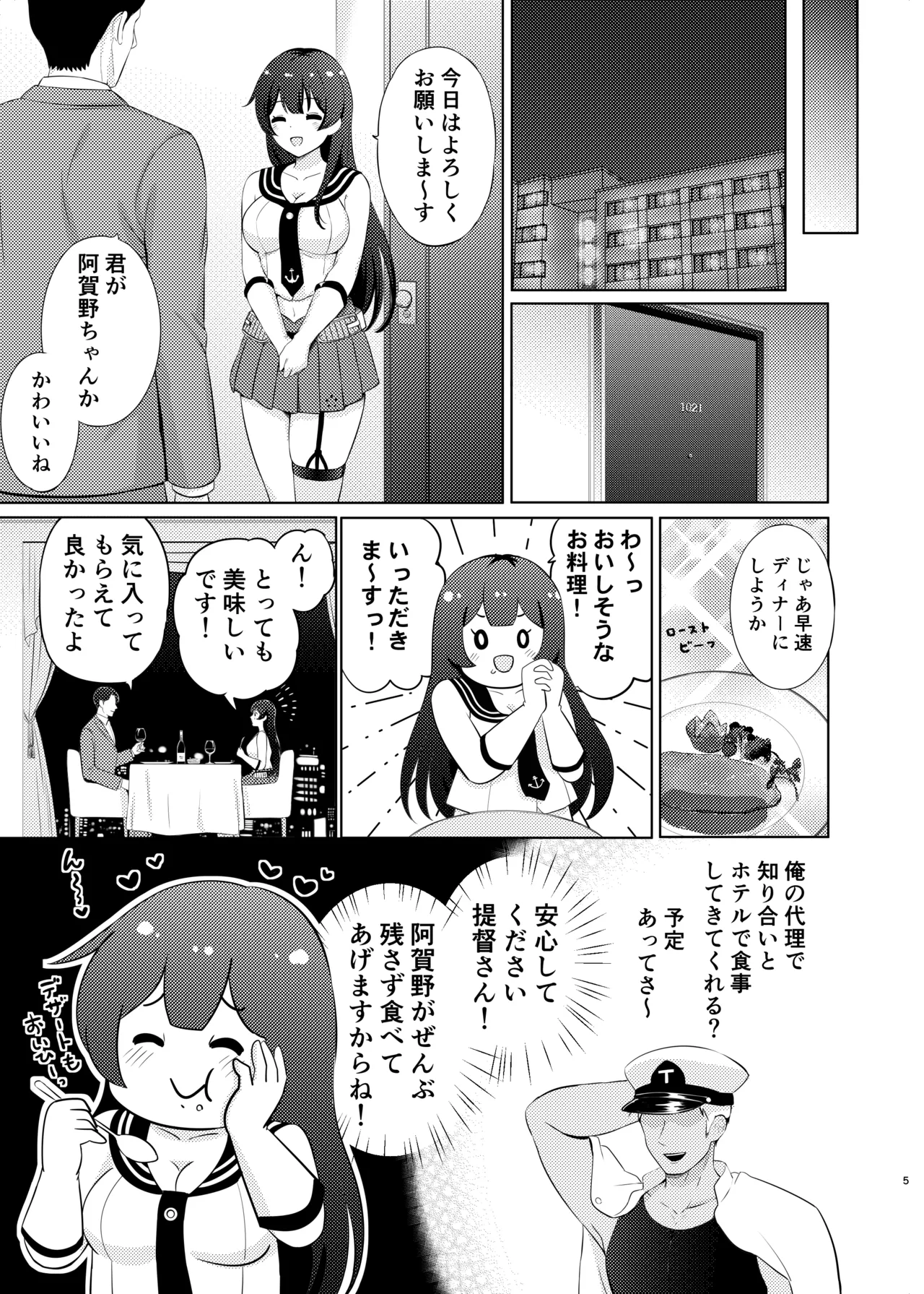 阿賀野パパ活させられちゃった - page4