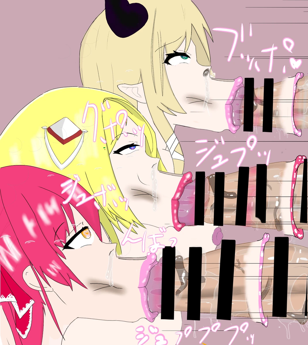 ホロライブ 年下キラー３人過激ひょっとこフェラ - page8