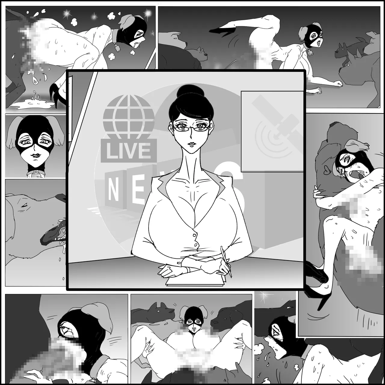 美人女子アナ兽交委员会