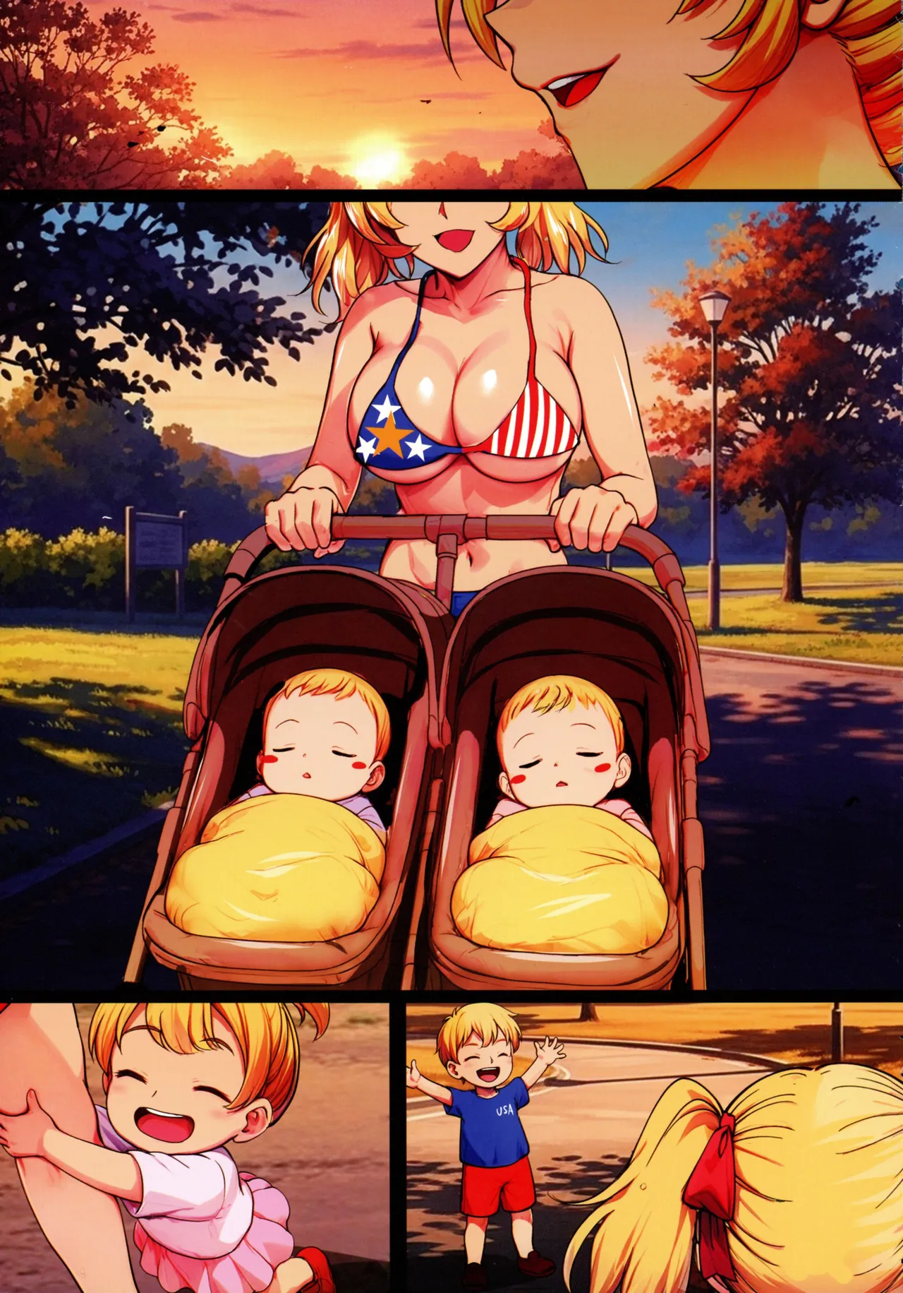 陰キャ弟がオタリーマン生活しながら母乳たっぷり金髪爆乳母娘をハーレムH＆個別デートで孕ませる話 - page9