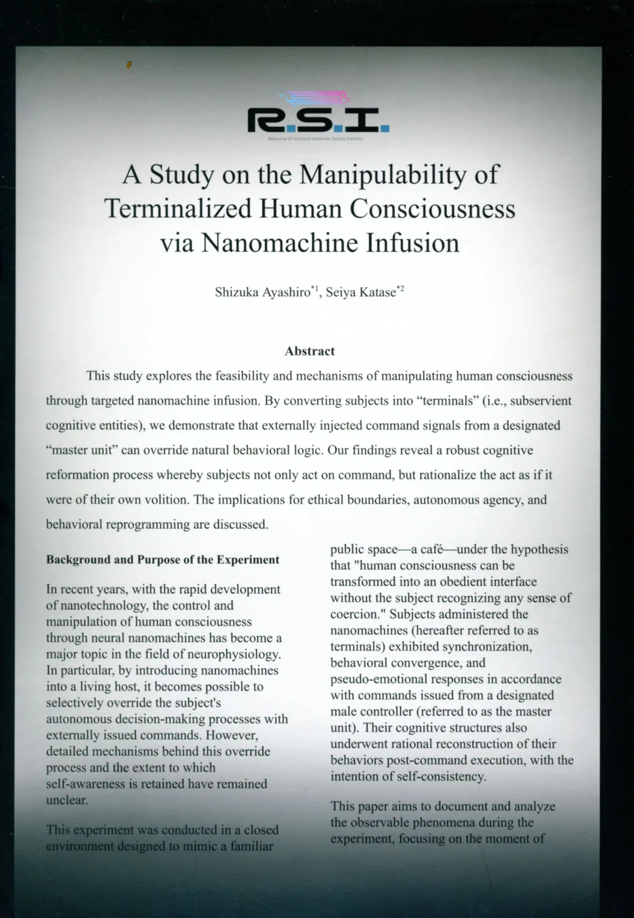 ナノマシン投与による端末化女性個体群への操作可能性に関する諸考察 - page2