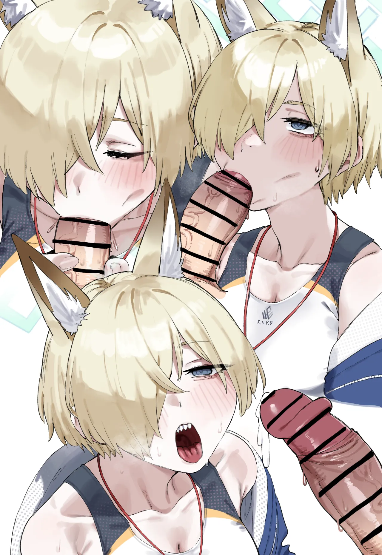 水着秘密フェラ - page2