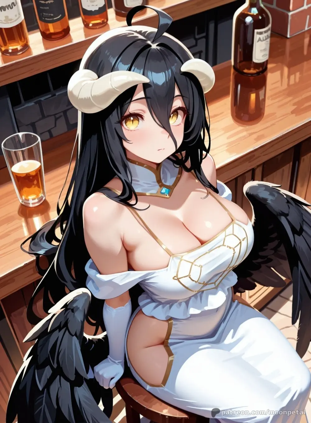 Wanna make a bet? ch. 6 - Albedo [Textless] [Uncensored] [Patreon] [AI Generated] - page3