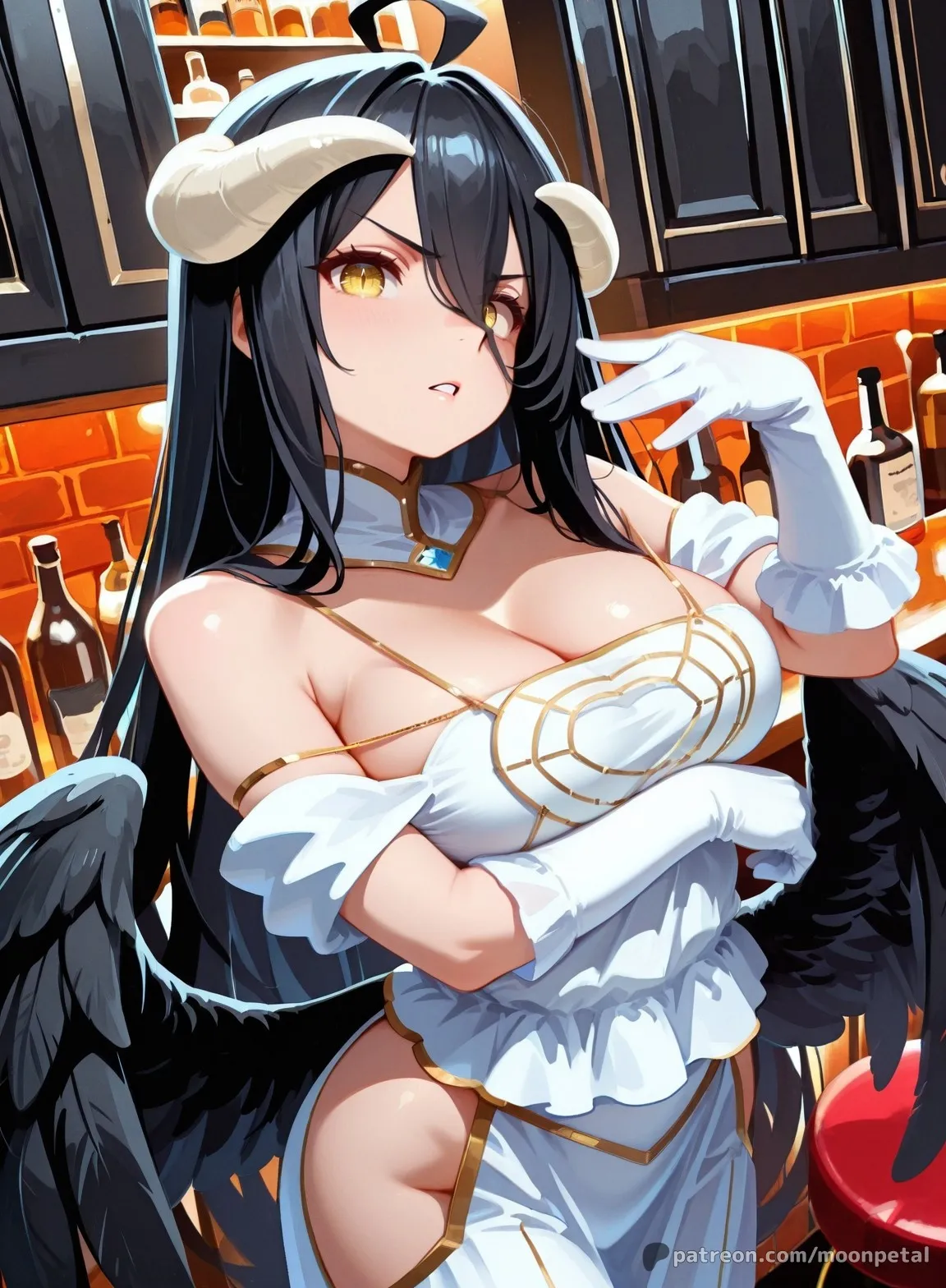 Wanna make a bet? ch. 6 - Albedo [Textless] [Uncensored] [Patreon] [AI Generated] - page4