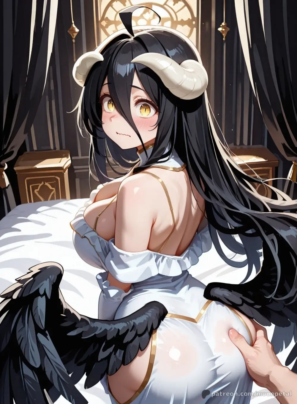 Wanna make a bet? ch. 6 - Albedo [Textless] [Uncensored] [Patreon] [AI Generated] - page9