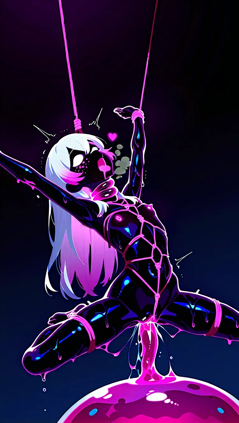 'Love, Death, & Slime' - Slime, Shibari, Asphyxiation, Wooden Horse, and Petrification - AI Generated - page3