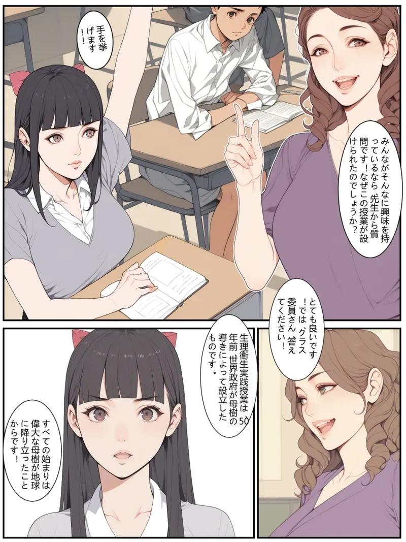 助けて、ふたなりに囲まれちゃった！ [AI Generated] - page3