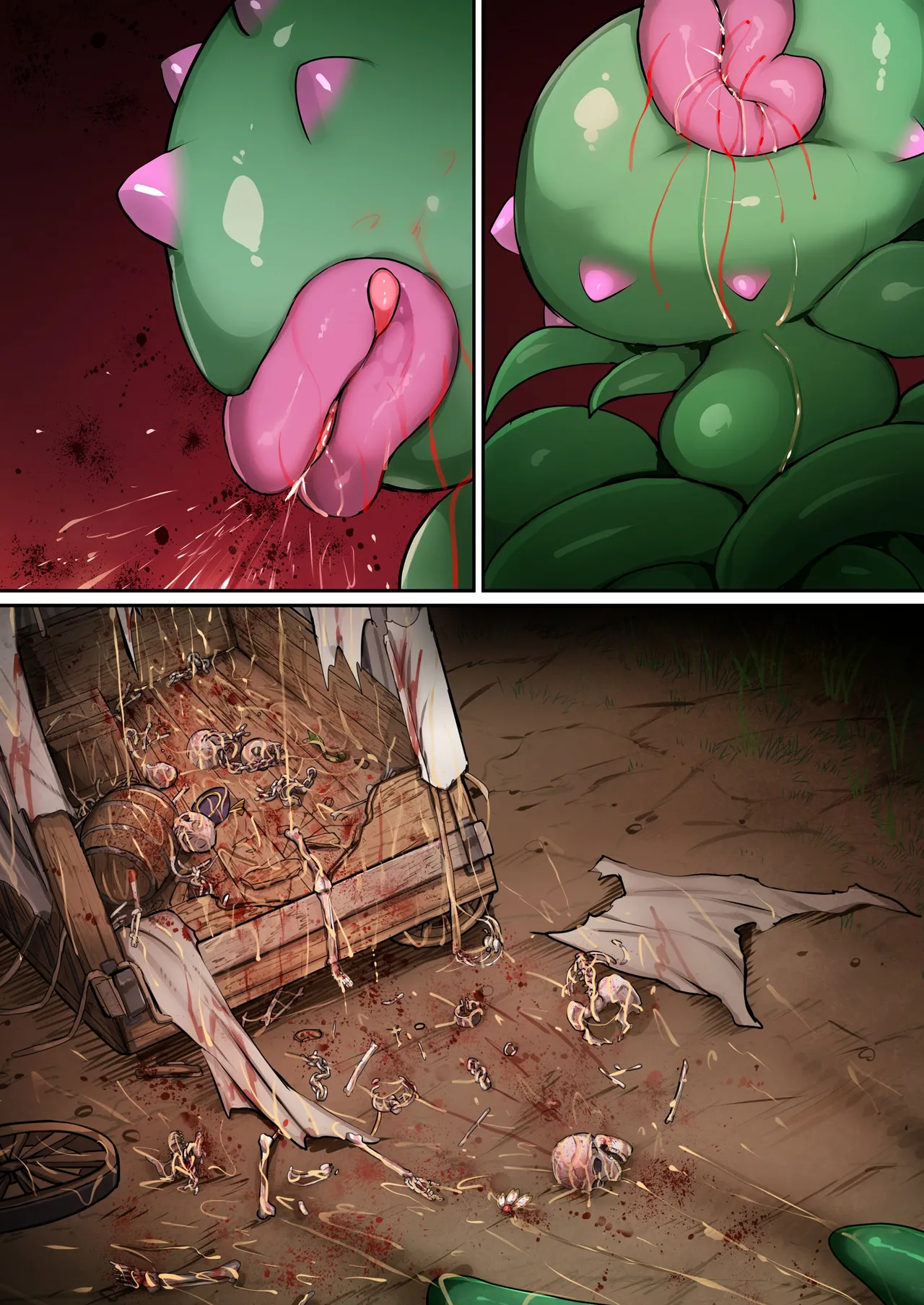 食人植物に捕食されるユイ - page20