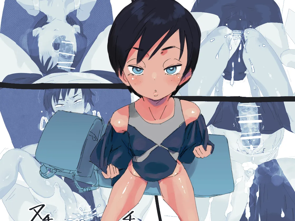 日焼けボーイッシュ競泳水着ちゃん実の父親とガチ交尾♡ - page2