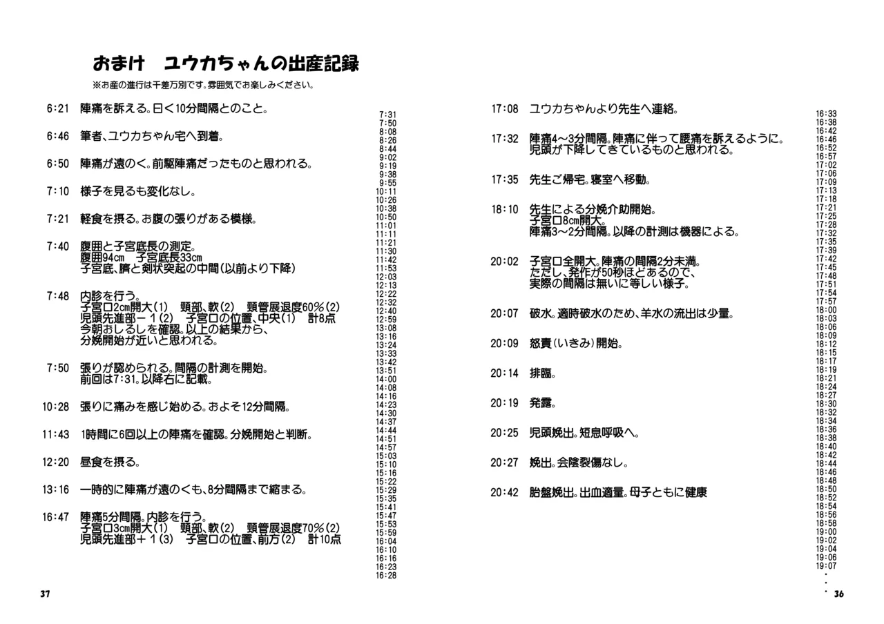 ユウカが産むとこみてて - page35