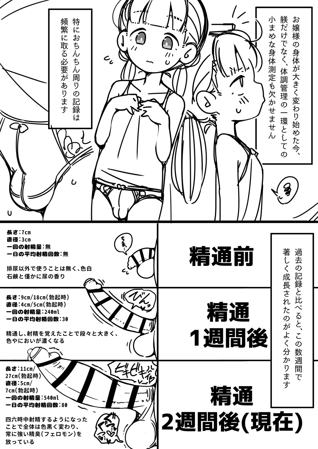 ふたなりロリお嬢様精通マンガ - page15