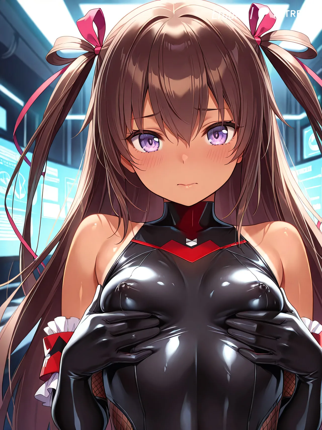 Taimanin Lilith Breast Expansion [AI Generated] - page1