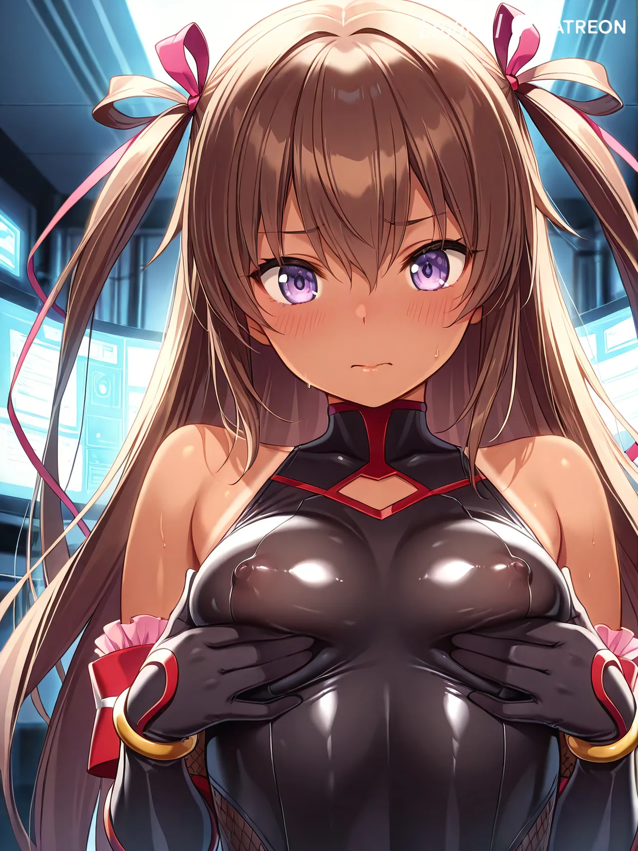 Taimanin Lilith Breast Expansion [AI Generated] - page2