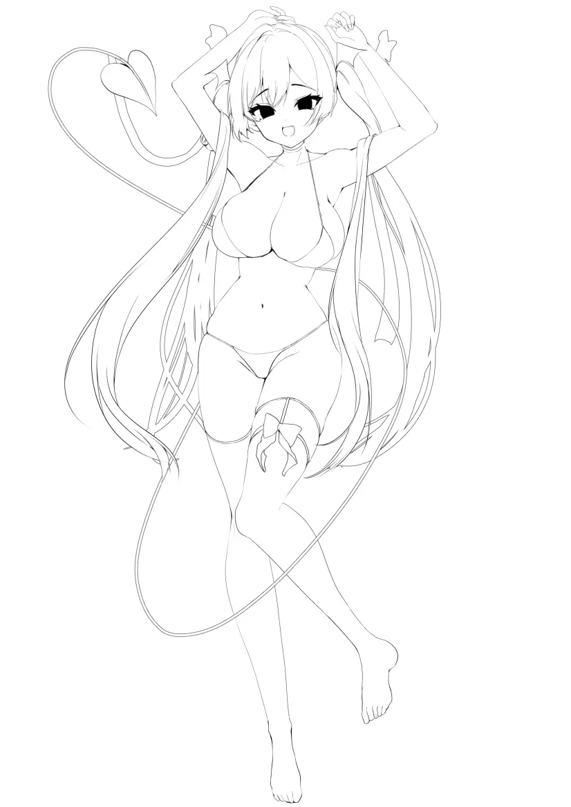 小悪魔ちゃんのこうげき！9汗だくお部屋水着えっち編 - page31