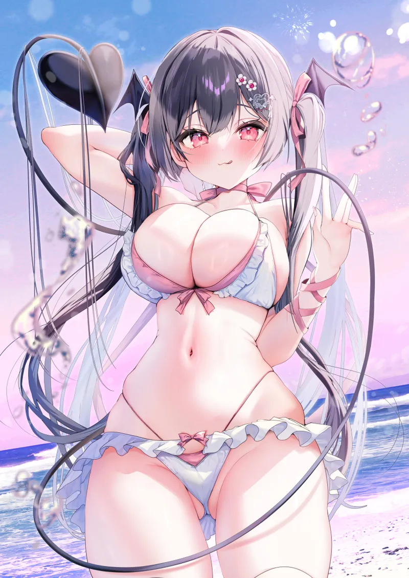 小悪魔ちゃんのこうげき！9汗だくお部屋水着えっち編 - page32