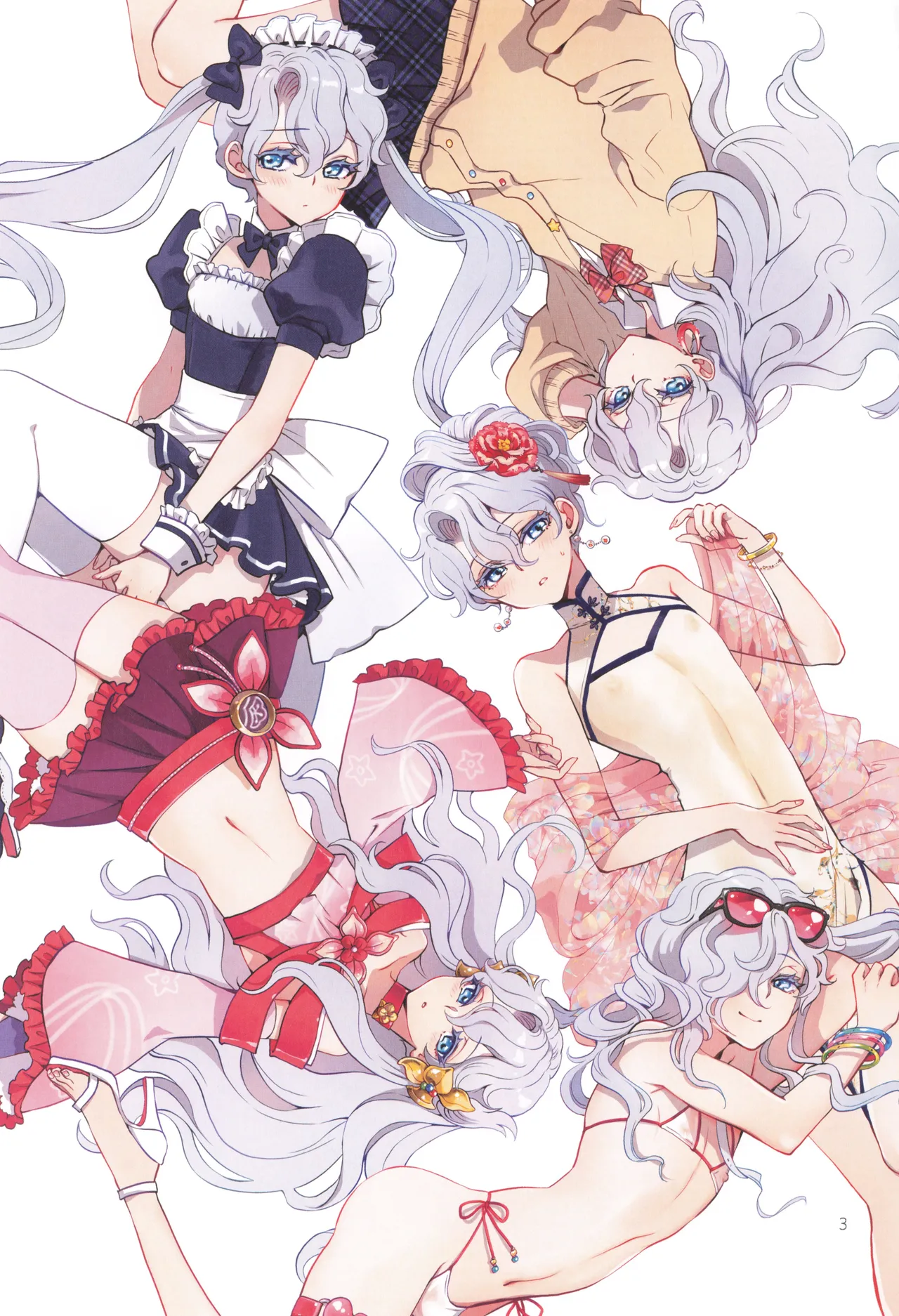 ヒューガ社長がいろんな女装させられるシリーズまとめ 再録集1 - page3