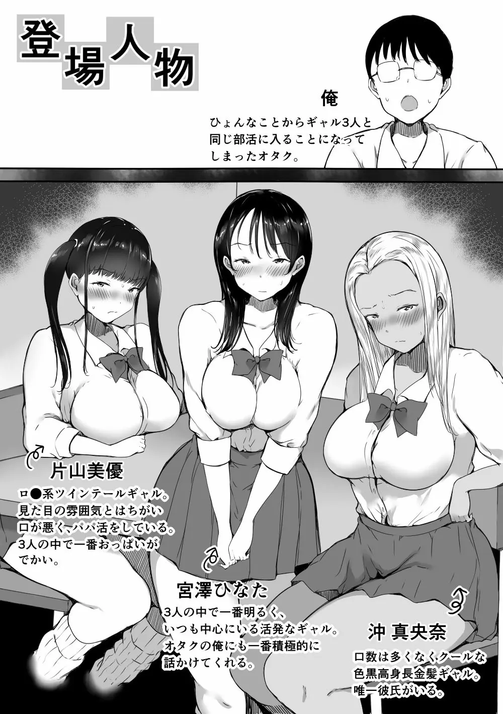 ぼっちの俺が巨乳ギャル3人に誘惑されてる件〜3人同時に俺をとり合うハーレム編〜 - page2