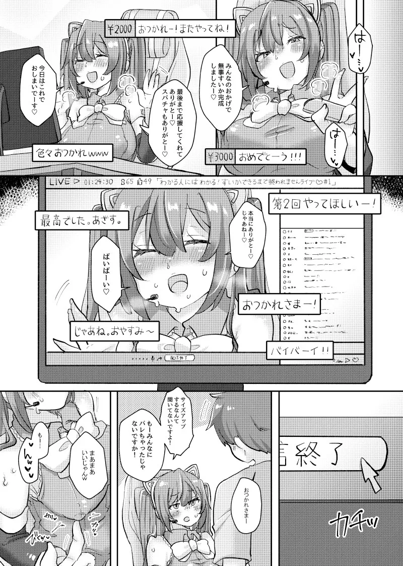 ミクちゃんはライブ配信中えっちな姿をさらしてしまったようです - page16