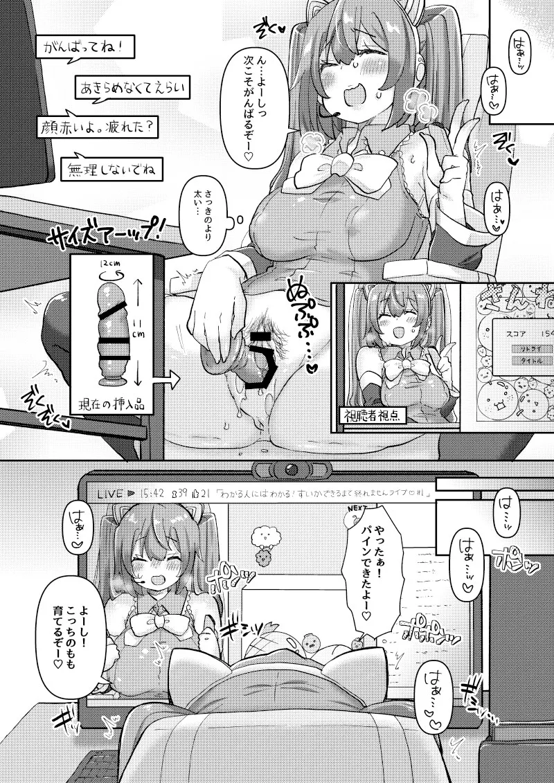 ミクちゃんはライブ配信中えっちな姿をさらしてしまったようです - page7