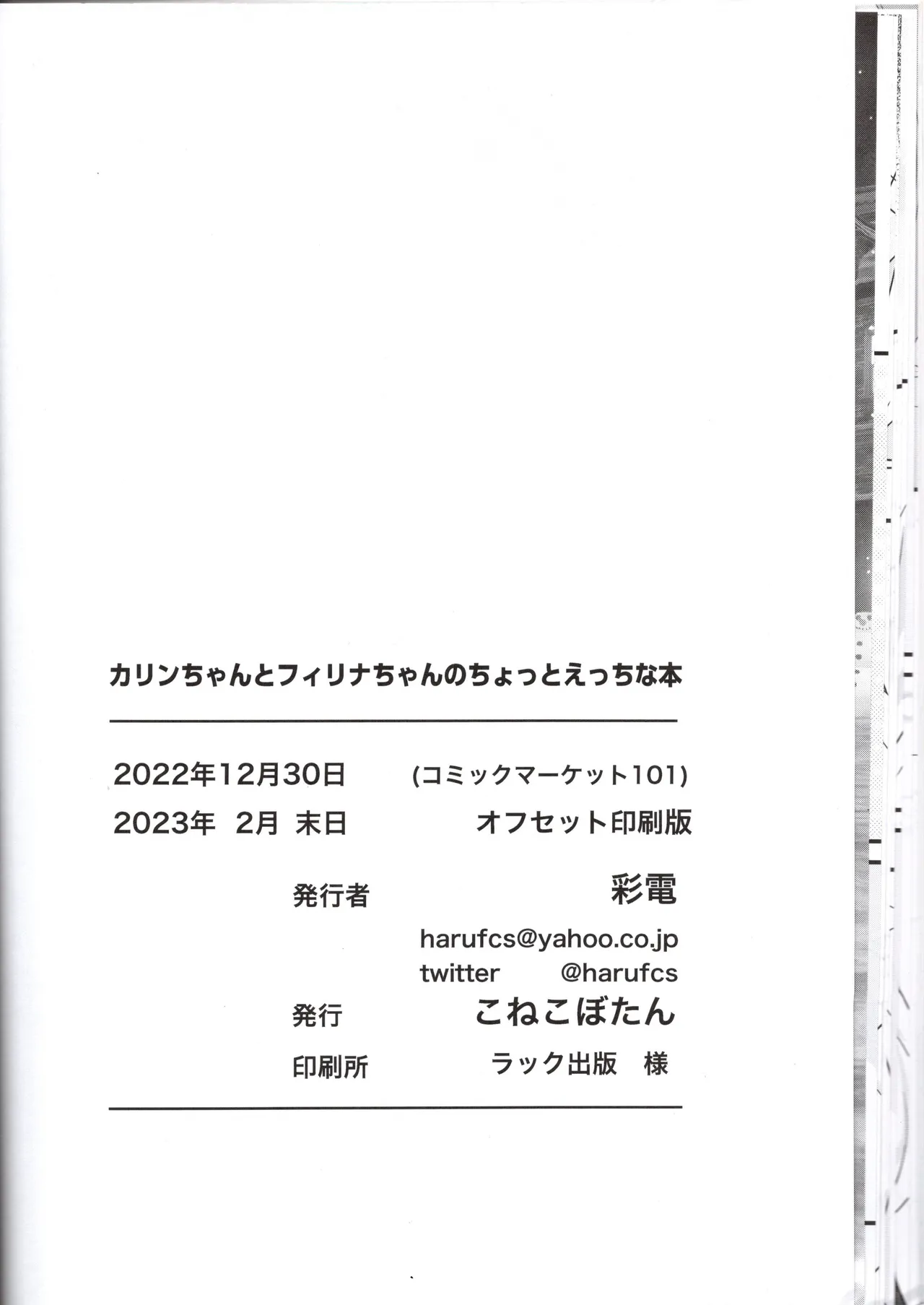 （VRChat）カリンちゃんとフィリナちゃんのちょっとえっちな本（彩電） - page22