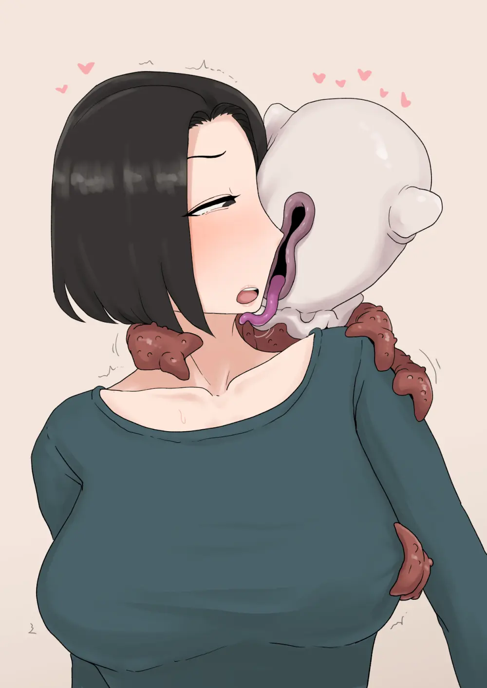 異形に愛され、堕ちる人妻 - page373