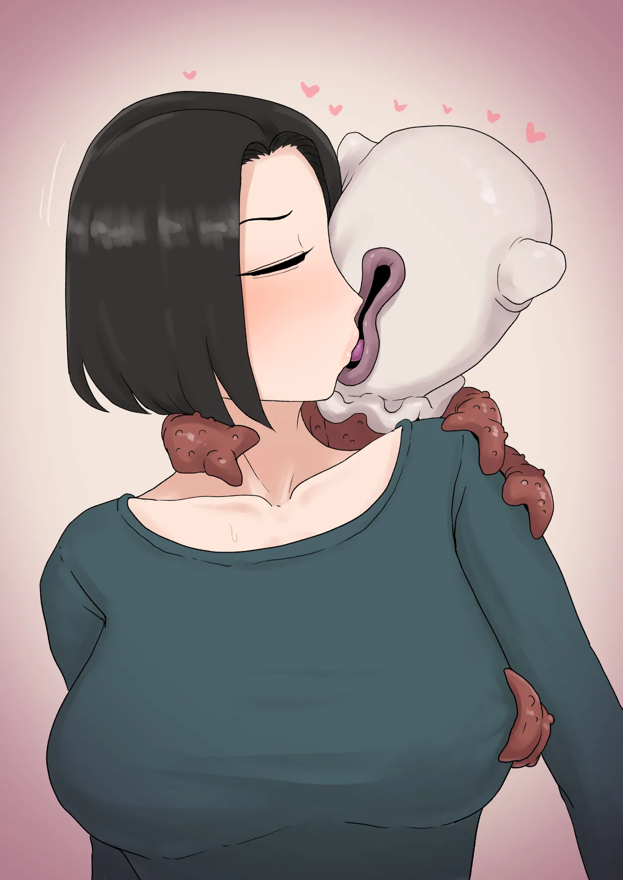 異形に愛され、堕ちる人妻 - page374