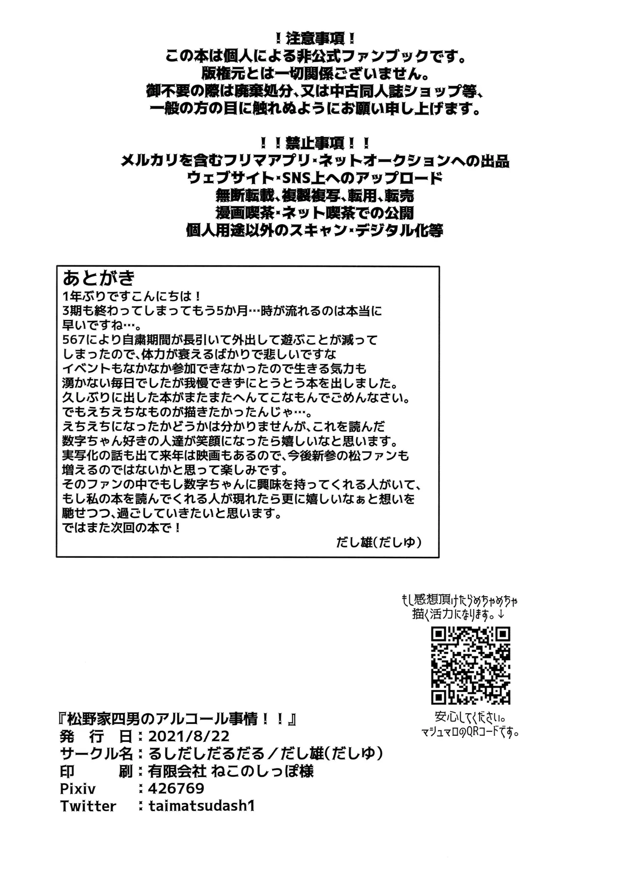 松野家四男のアルコール事情!! - page26