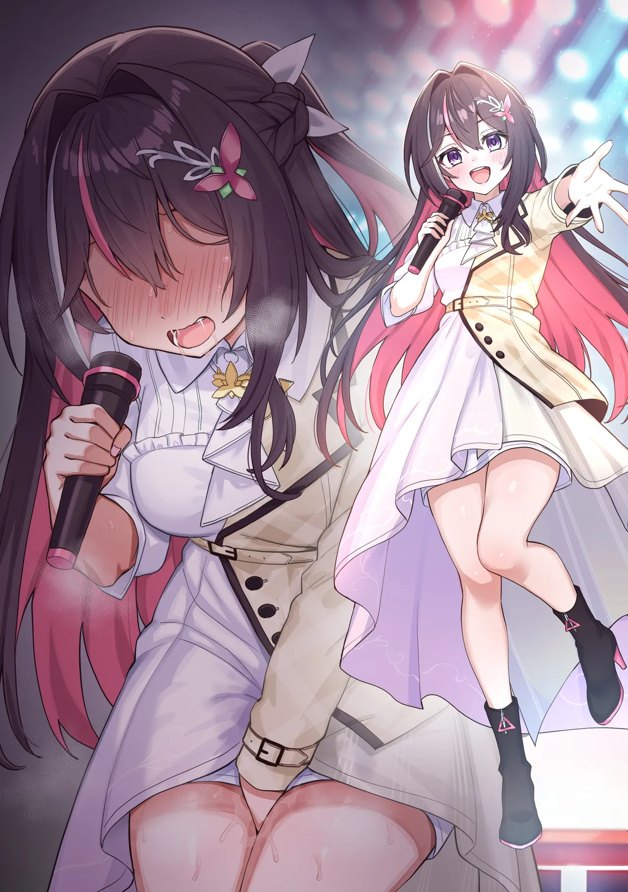 ライブ中の衣装にバイブが仕込まれ、ステージ上でアクメしちゃう AZ〇i - page8