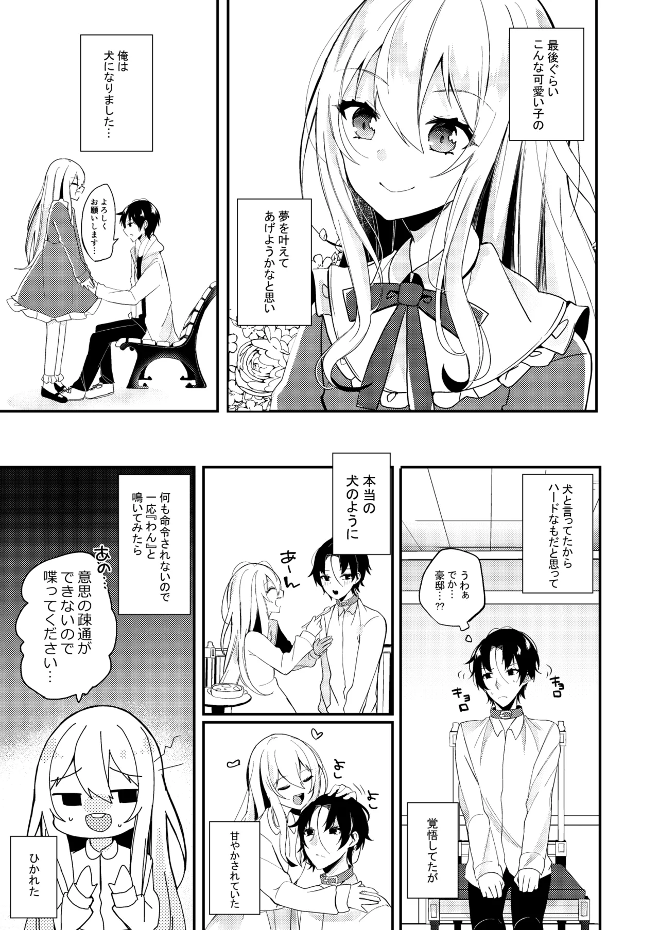 お嬢様くんの犬になりました - page4