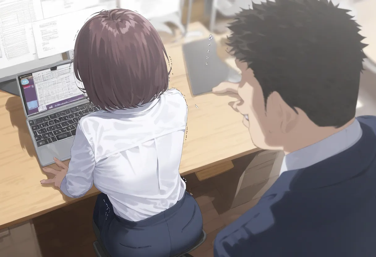 【AI Generated】俺に懐いていた後輩の言動が飲み会の次の日からおかしい - page22