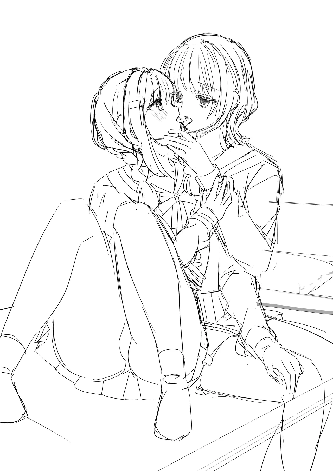 女性専用車両♡百合 - page5