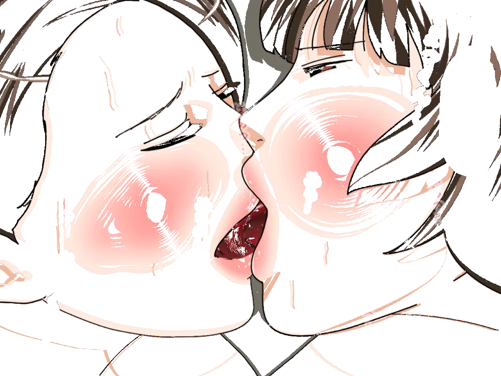 杜戸先生と苫田ママをレズらせて3Pしてみた夜-と…その後の話 - page345