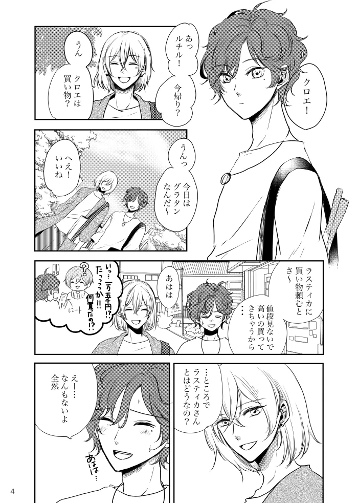 【web再録】ティカクロ現パロ本 - page3